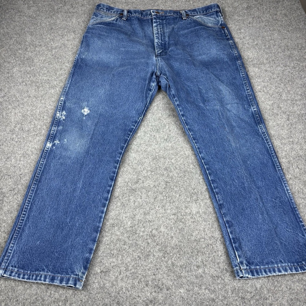 Wrangler Cowboy Cut Jeans Mens 40x30 (Fits 38x28) Vintage Made In USA Blue Denim